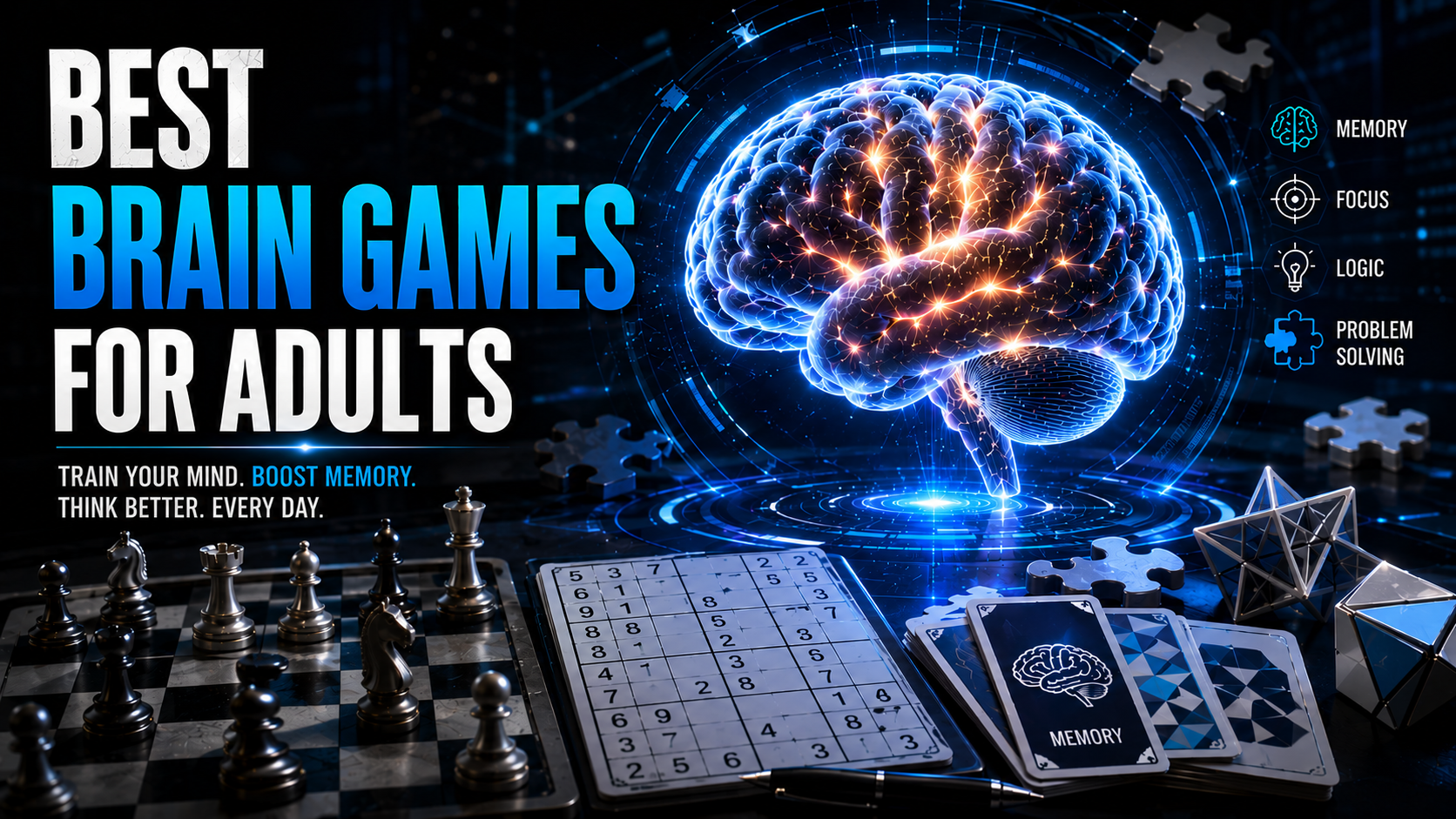 Best Brain Games for Adults to Boost Memory and Focus